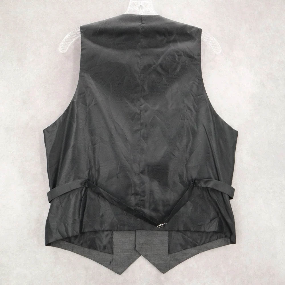 Gray 5 Button 2 Welt Pocket Waistcoat Formal Tuxedo Suit‎ Vest Large 42R